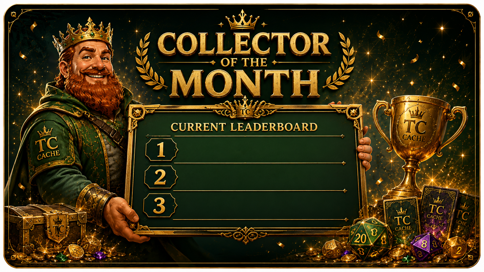 Collector of the Month live leaderboard presented by Jaimus